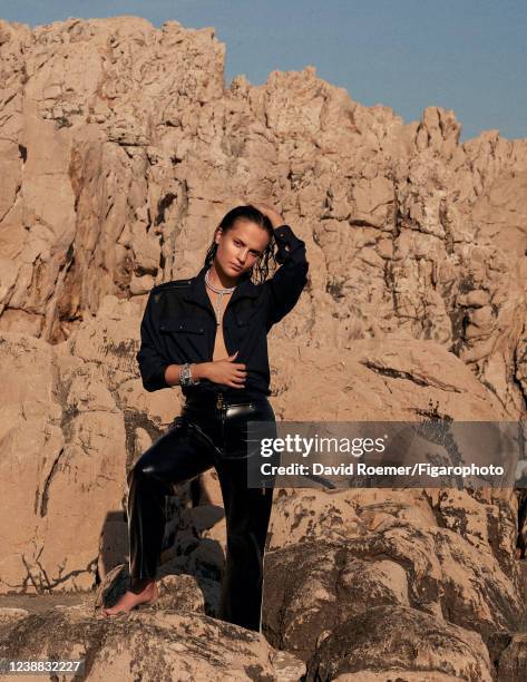 Actress Alicia Vikander poses for a portrait on July 2, 2021 in Saint-Jean-Cap-Ferrat, France.