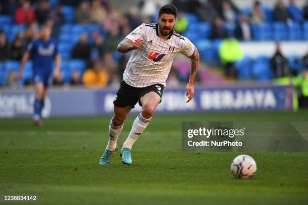 Aleksandar Mitrovic of Fulham during the Sky Bet Championship match between Cardiff City and Fulham at the Cardiff City Stadium, Cardiff on Saturday...