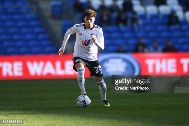 Neco Williams of Fulham during the Sky Bet Championship match between Cardiff City and Fulham at the Cardiff City Stadium, Cardiff on Saturday 26th...