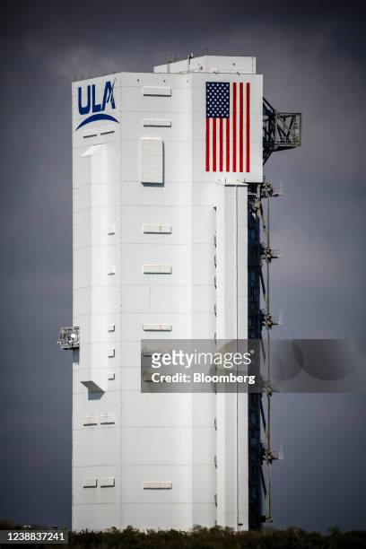 The United Launch Alliance Vertical Integration Facility ahead of the National Oceanic and Atmospheric Administration's Geostationary Operational...