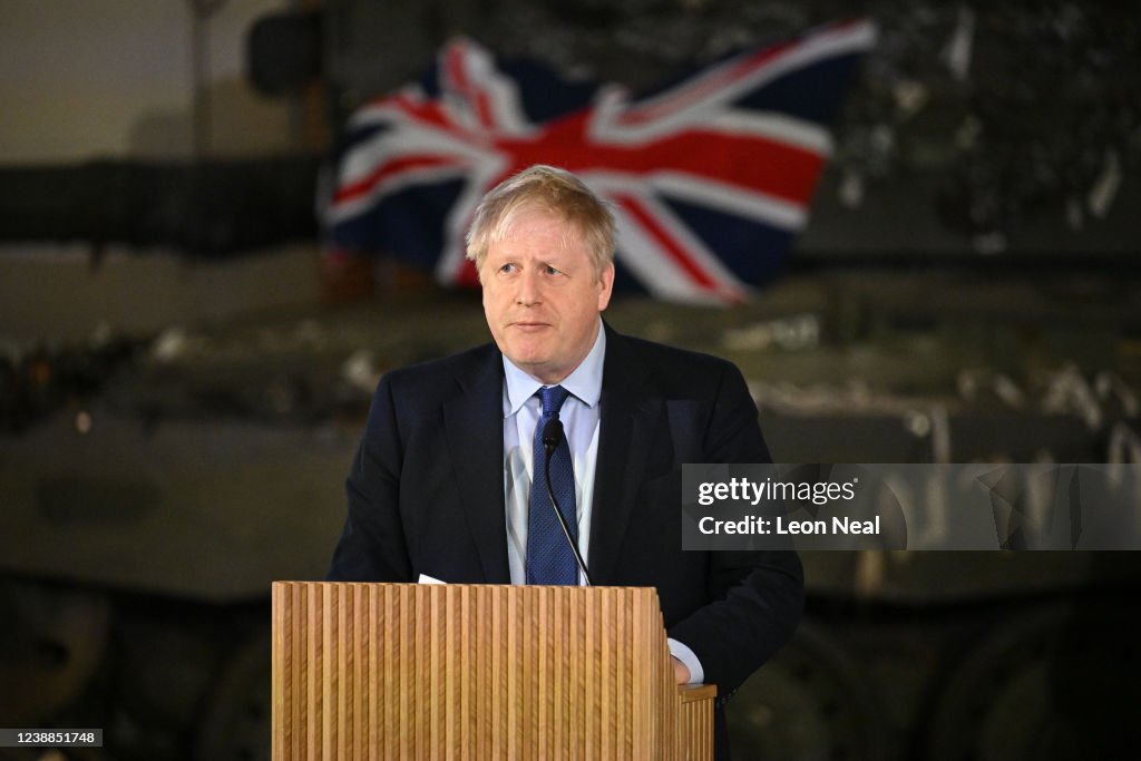 The UK Prime Minister Travels To Estonia