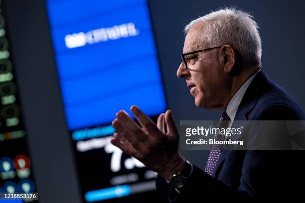 David Rubenstein, co-founder of the Carlyle Group Inc., during an interview with Ken Griffin, chief executive officer and founder of Citadel Advisors...
