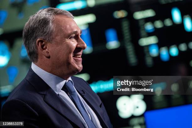 Ken Griffin, chief executive officer and founder of Citadel Advisors LLC, during an interview for an episode of "Bloomberg Wealth with David...