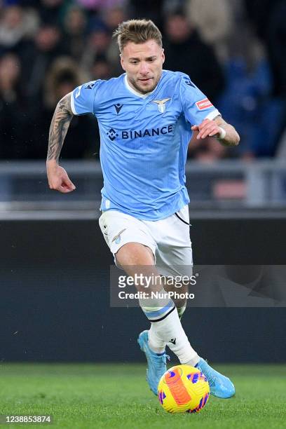 Ciro Immobile of SS Lazio during the Serie A match between SS Lazio and SSC Napoli at Stadio Olimpico, Rome, Italy on 27 February 2022.