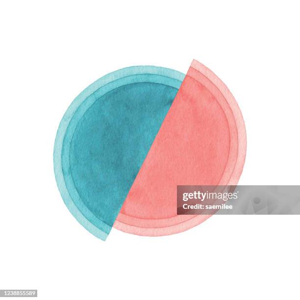 watercolor semi-circles background - semi circle stock illustrations