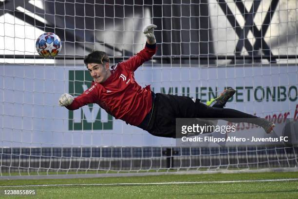 Leonardo Ratti during a Juventus U19 Training Session on March 01, 2022 in Alkmaar, Netherlands.