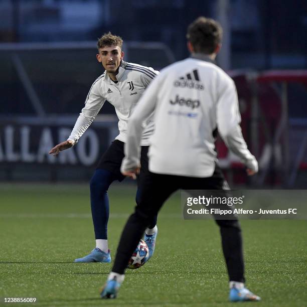 Alessandro Citi during a Juventus U19 Training Session on March 01, 2022 in Alkmaar, Netherlands.