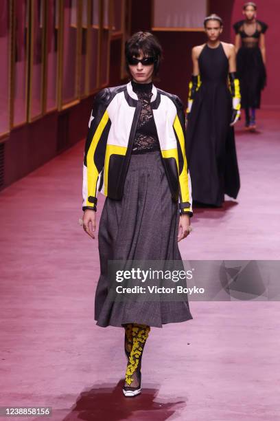 Models walk the runway during the Dior Womenswear Fall/Winter 2022-2023 show as part of Paris Fashion Week on March 1, 2022 in Paris, France.