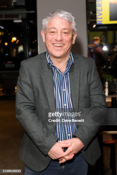 John Bercow attends the World Premiere after party for Tim Walker's "Bloody Difficult Women" at Riverside Studios on March 1, 2022 in London, England.