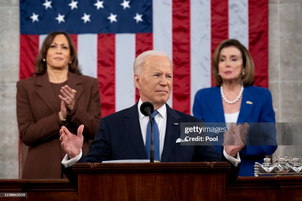 President Biden Delivers His First State Of The Union Address To Joint Session Of Congress