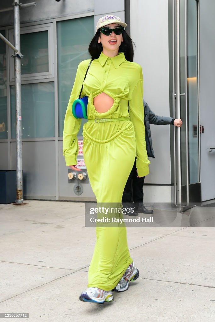 Singer Dua Lipa is seen walking in soho on March 1, 2022 in New York ...