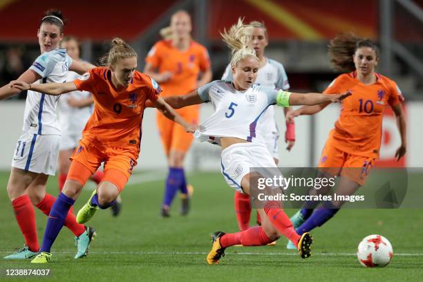 Vivianne Miedema of Holland Women, Steph Houghton of England Women EURO Women 2017 during the EURO Women match between Holland v England on August 3,...