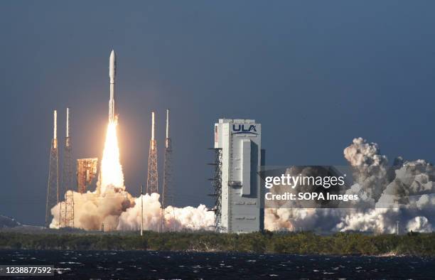 United Launch Alliance Atlas V rocket launches from pad 41 at Cape Canaveral Space Force Station in Cape Canaveral. The rocket is carrying the GOES-T...