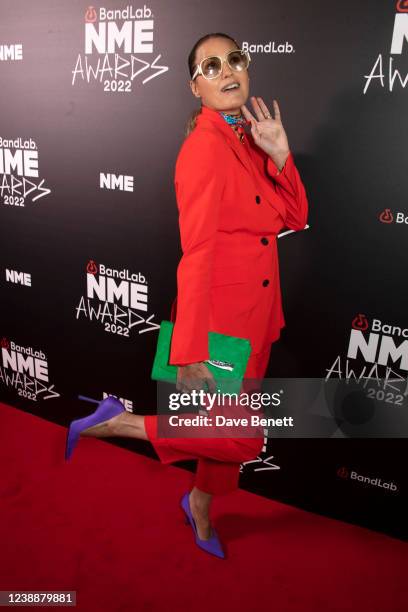 Yasmin Le Bon arrives at The NME Awards 2022 at the O2 Academy Brixton on March 2, 2022 in London, England.