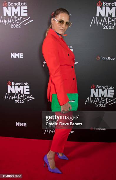 Yasmin Le Bon arrives at The NME Awards 2022 at the O2 Academy Brixton on March 2, 2022 in London, England.