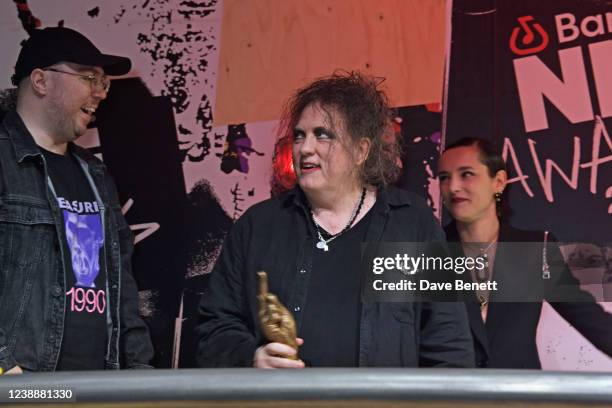 Martin Doherty, Robert Smith and Jehnny Beth attend The NME Awards 2022 at the O2 Academy Brixton on March 2, 2022 in London, England.