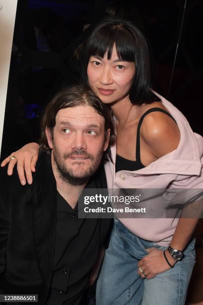 Jamie Reynolds and Mimi Xu attend the Fontaines D.C. NME after party supported by Wild Spring at Oscar's on March 2, 2022 in London, England.