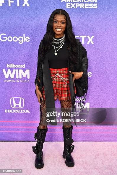 US musical artist Omeretta the Great arrives for the 2022 Billboard