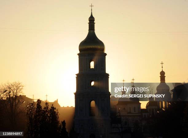 Photo taken on November 11, 2008 shows St. Sophia's Cathedral in Kiev on a sunny autumn day. Europe marks on November 11, 2008 the 90th anniversary...