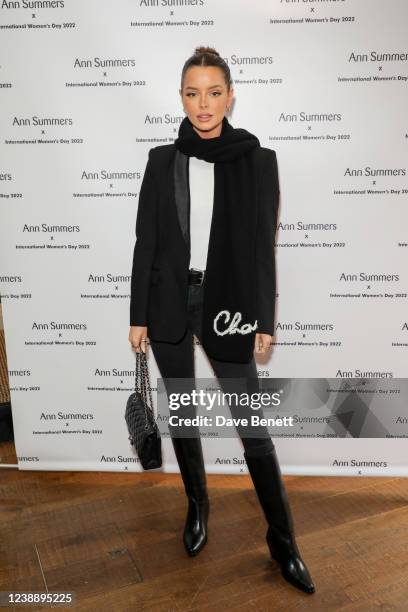 Maura Higgins attends the Ann Summers brunch to celebrate International Women's Day on March 3, 2022 in London, England.