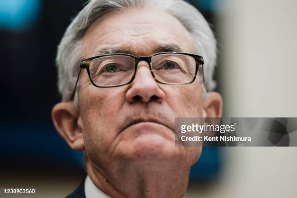 Federal Reserve Chair Pro Tempore Jerome Powell testifies about 'monetary policy and the state of the economy' before the House Financial Services...