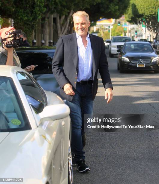 Dolph Lundgren is seen on March 03, 2022 in Los Angeles, California.