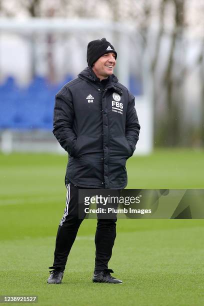 Leicester City Manager Brendan Rodgers during the Leicester City training session at Leicester City Training Ground, Seagrave on March 04th, 2022 in...