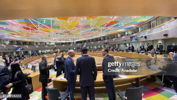 The Foreign Affairs Council meeting held in Brussels, Belgium on March 04, 2022.