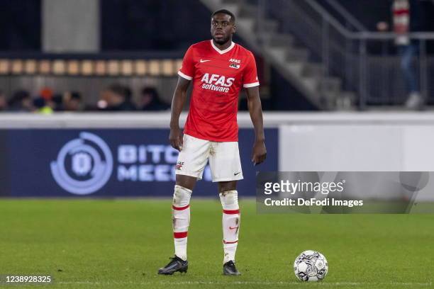 Bruno Martins Indi of AZ Alkmaar looks on during the KNVB Cup semi final match between AZ Alkmaar and Ajax Amsterdam at AFAS Stadion on March 3, 2022...