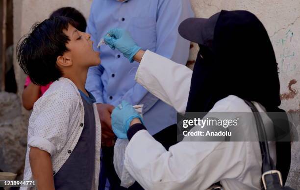 Vaccination campaign launched with the support of the Yemeni Ministry of Health, the World Health Organization and the United Nations Children's Fund...