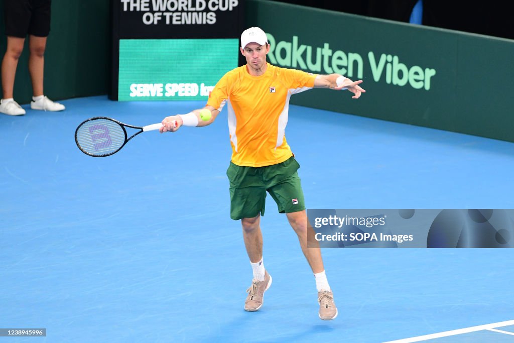 John Peers of Australia seen during the 2022 Davis Cup...