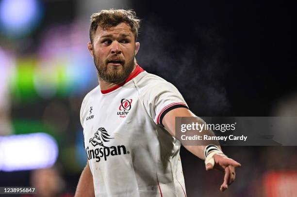 Antrim , United Kingdom - 4 March 2022; Duane Vermeulen of Ulster during the United Rugby Championship match between Ulster and Cardiff at Kingspan...