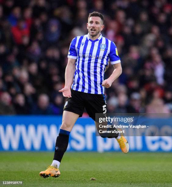 Sheffield Wednesday's Sam Hutchinson during the Sky Bet League One match between Lincoln City and Sheffield Wednesday at LNER Stadium on March 5,...