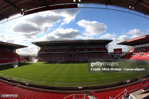 General view of the bet365 Stadium the home of Stoke City during the Sky Bet Championship match between Stoke City and Blackpool at Bet365 Stadium on...