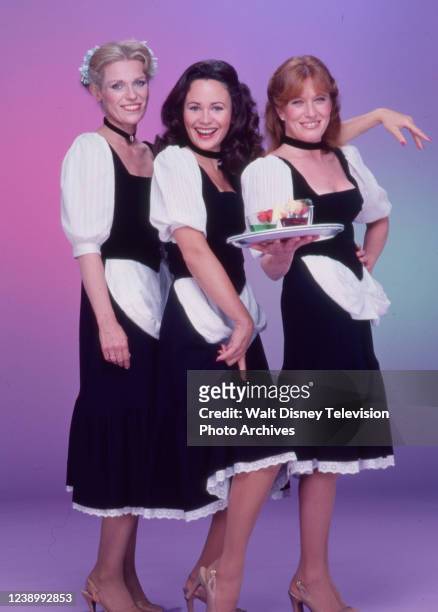 Los Angeles, CA Louise Lasser, Gail Edwards, Barrie Youngfellow promotional photo for the ABC tv series 'It's A Living'.