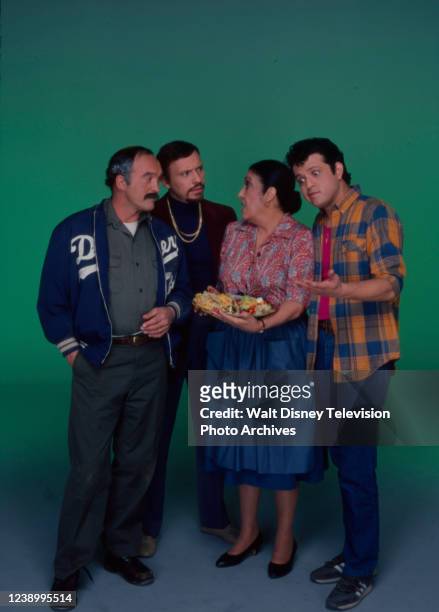 Los Angeles, CA Joe Santos, Hector Elizando, Katy Jurado, Paul Rodruguez promotional photo for the ABC tv series 'AKA Pablo'.