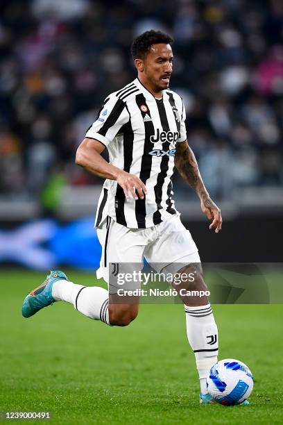 Danilo Luiz da Silva of Juventus FC in action during the Serie A football match between Juventus FC and Spezia Calcio. Juventus FC won 1-0 over...