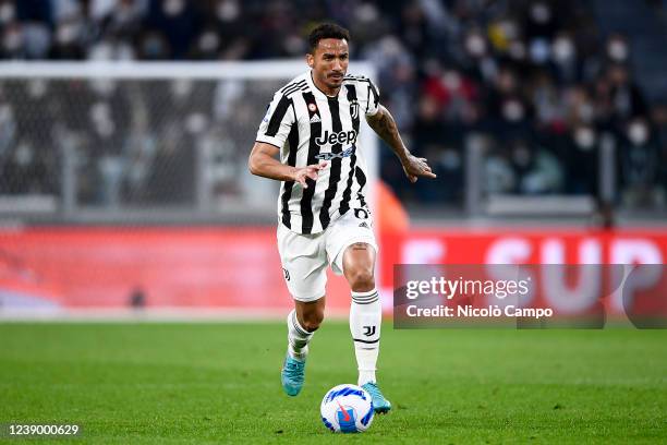 Danilo Luiz da Silva of Juventus FC in action during the Serie A football match between Juventus FC and Spezia Calcio. Juventus FC won 1-0 over...