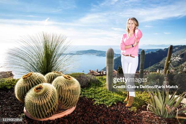 Sailor Maud Fontenoy is photographed for Paris Match on December 29, 2021 in Eze, France.