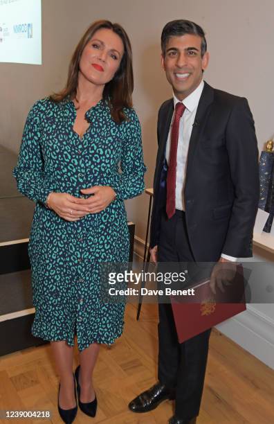 Susanna Reid and Chancellor of the Exchequer Rishi Sunak attend Turn The Tables 2022 hosted by Tania Bryer and James Landale in aid of Cancer...