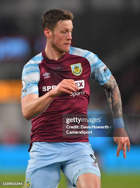 Burnley's Wout Weghorst during the Premier League match between Burnley and Leicester City at Turf Moor on March 1, 2022 in Burnley, United Kingdom.