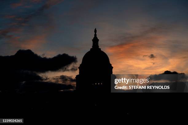 The US Capitol in Washington, DC, on March 8, 2022. - US lawmakers have passed a bill that would make lynching a federal hate crime, after more than...