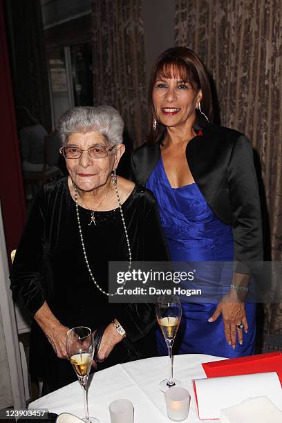 Freddie Muercury's sister Kashmira Bulsara and his mother Jer Bulsara attend the Freddie For A Day 65th birthday anniversary at The Savoy Hotel on...