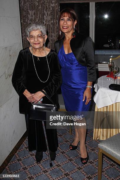 Freddie Muercury's sister Kashmira Bulsara and his mother Jer Bulsara attend the Freddie For A Day 65th birthday anniversary at The Savoy Hotel on...