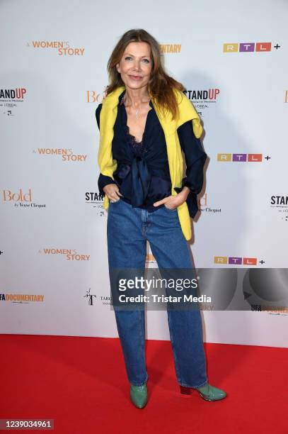 Ursula Karven attends the "A Women's Story" by Natalia Wörner premiere at Astor Film Lounge on March 8, 2022 in Berlin, Germany.