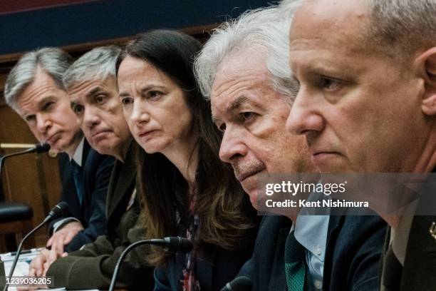 Director Christopher Wray, NSA Director Gen. Paul Nakasone, Director of National Intelligence Avril Haines, CIA Director William Burns and DIA...