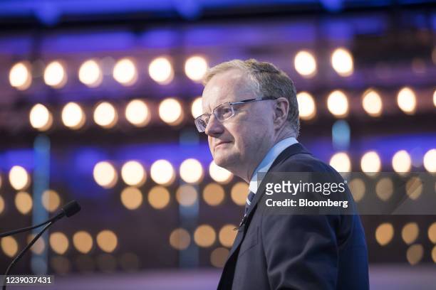 Philip Lowe, governor of the Reserve Bank of Australia , during the AFR Business Summit in Sydney, Australia, on Wednesday, March 9, 2022. An...