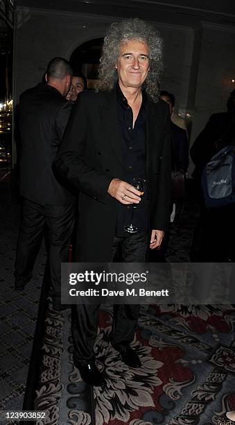 Brian May attends "Freddie For A Day", celebrating Freddie Mercury's 65th birthday, in aid of The Mercury Pheonix Trust at The Savoy Hotel on...