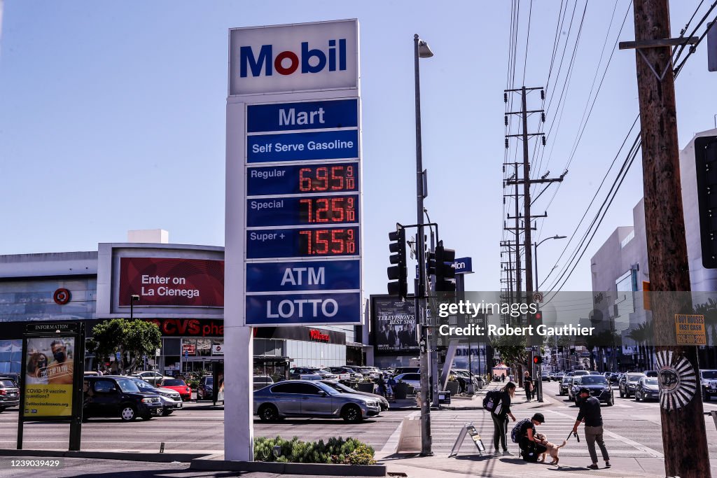 High gas prices in West Hollywood