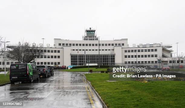 View of the Old Central Terminal building at Dublin Airport where a new processing facility for Ukrainian refugees has been set up. Picture date:...